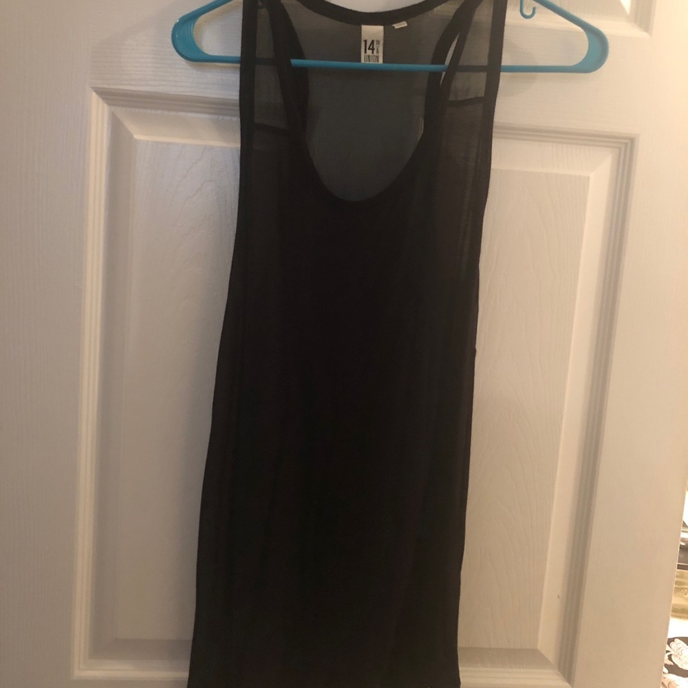 Black tank top